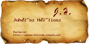 Juhász Héliosz névjegykártya